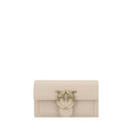 PINKO Beige Calf Leather Bos Taurus Wallet