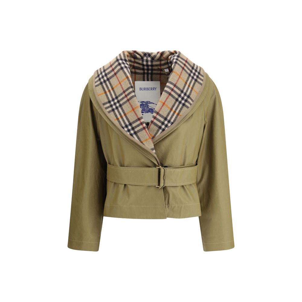 Burberry Beige Cotton Full-Length Jacket