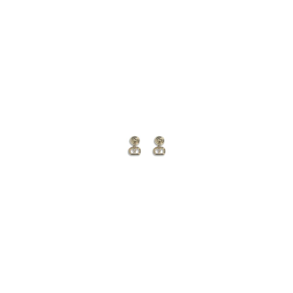 Valentino Garavani Gold Brass Earrings