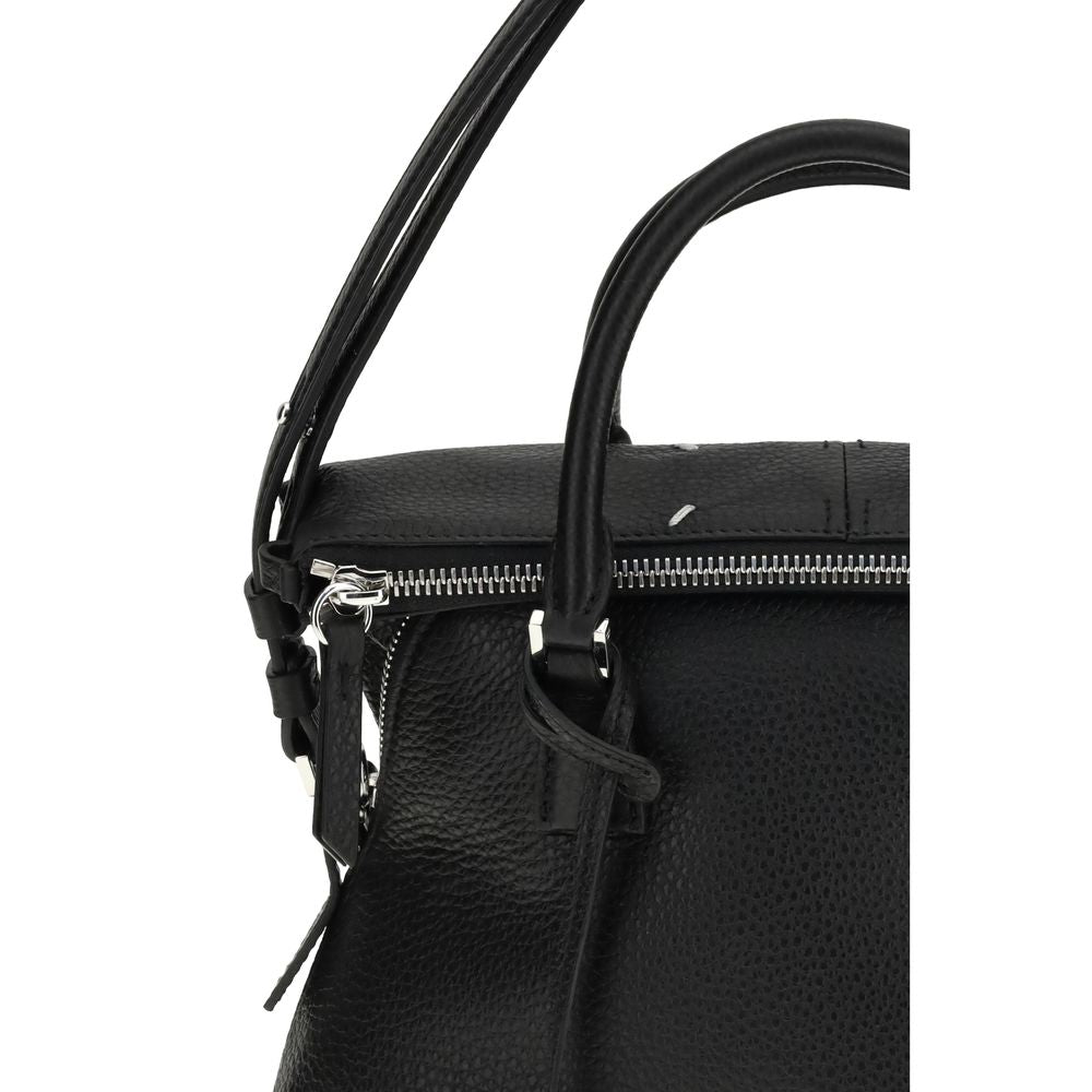 Maison Margiela Black Calf Leather Bos Taurus Handbag