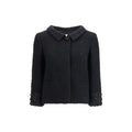 Valentino Garavani Black Wool Biker Jacket