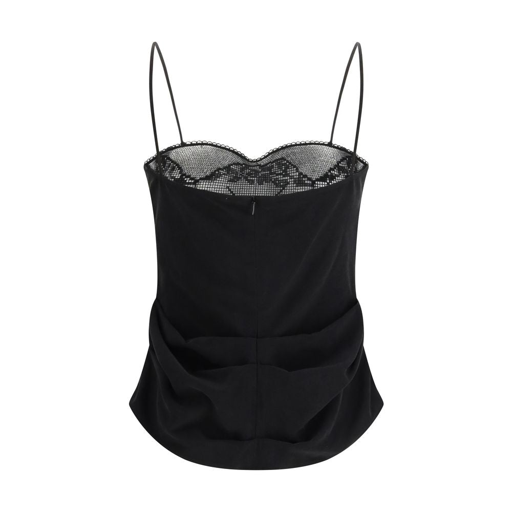 Magda Butrym Black Silk Blouse