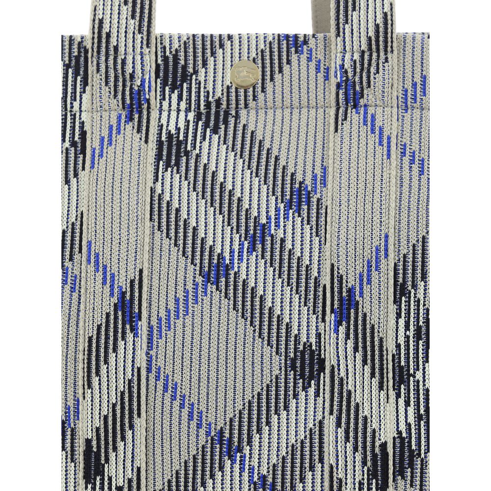 Burberry Gray Fabric Shoulder Bag