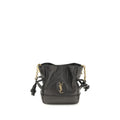 Saint Laurent Black Lamb Ovis Aries Aries Clutch Bag