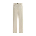 Valentino Garavani Beige Cotton Flared Jeans