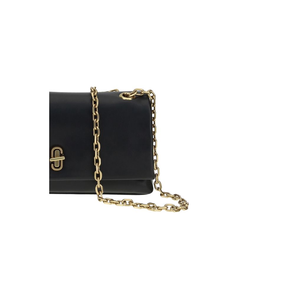 Marc Jacobs Black Calf Leather Bos Taurus Shoulder Bag