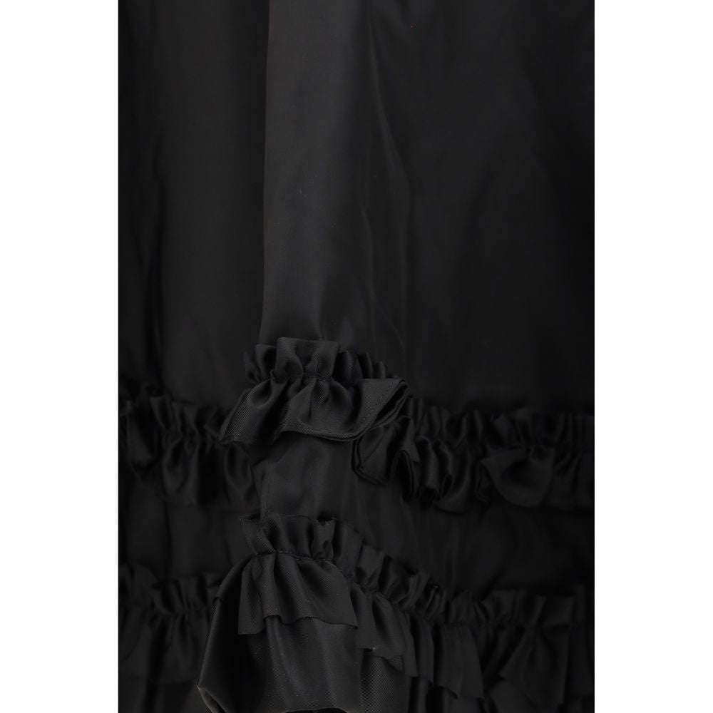 Ganni Frill Black Mini Skirt