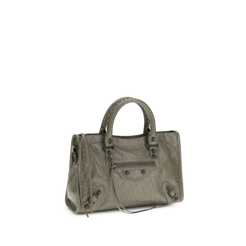 Balenciaga Gray Lamb Ovis Aries Aries Shoulder Bag