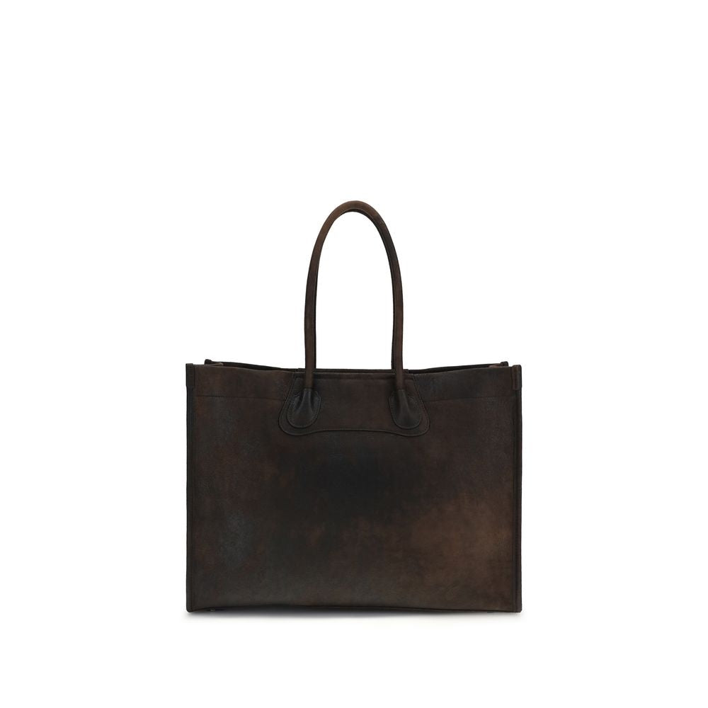 Vivienne Westwood Brown Lamb Ovis Aries Aries Shoulder Bag
