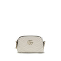 Gucci White Calf Leather Bos Taurus Shoulder Bag