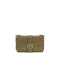 PINKO Bicolor Calf Leather Bos Taurus Shoulder Bag