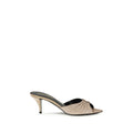 Saint Laurent Beige Calf Leather Bos Taurus Mules