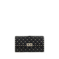 Valentino Garavani Black Calf Leather Bos Taurus Shoulder Bag