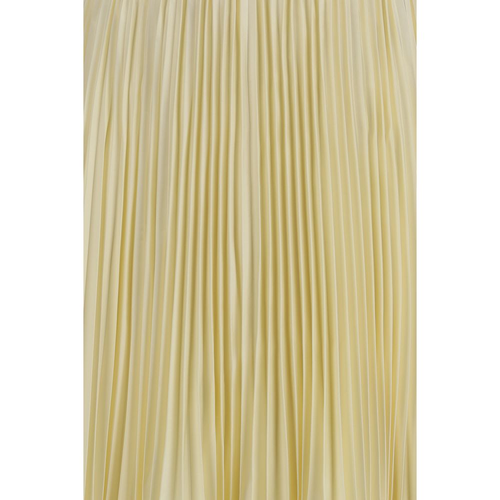 Self-Portrait Bicolor Polyester Midi Skirt