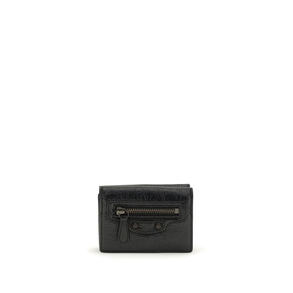 Balenciaga Black Lamb Ovis Aries Aries Wallet