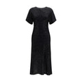Brunello Cucinelli Black Linen Cocktail Dress