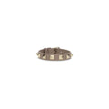 Valentino Garavani Gray Calf Leather Bos Taurus Bracelet