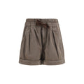 Marant Etoile Brown Cotton Bermuda Shorts
