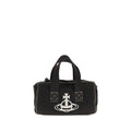 Vivienne Westwood Black Cotton Shoulder Bag
