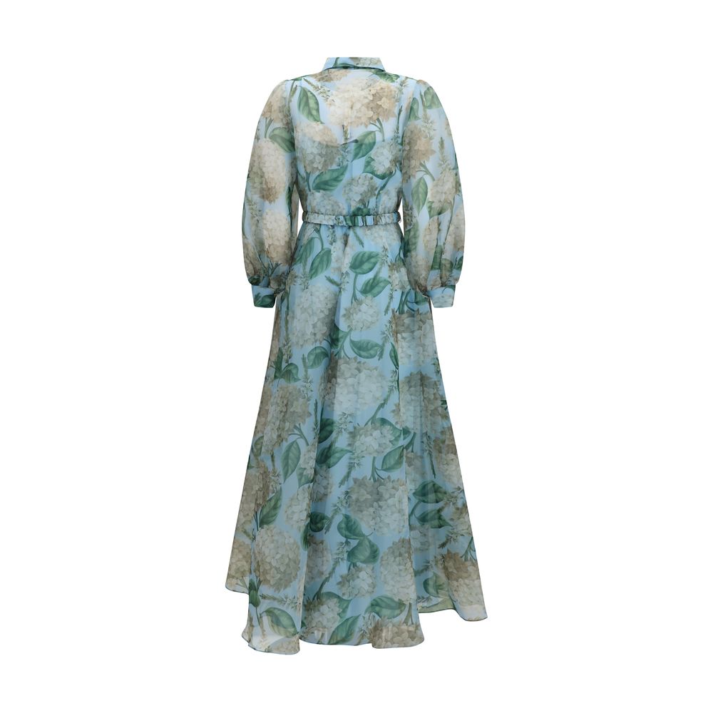 Nissa Blue Polyester Casual Dress
