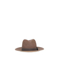 Brunello Cucinelli Brown Straw Fedora
