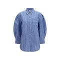 Ganni Blue Cotton Shirt