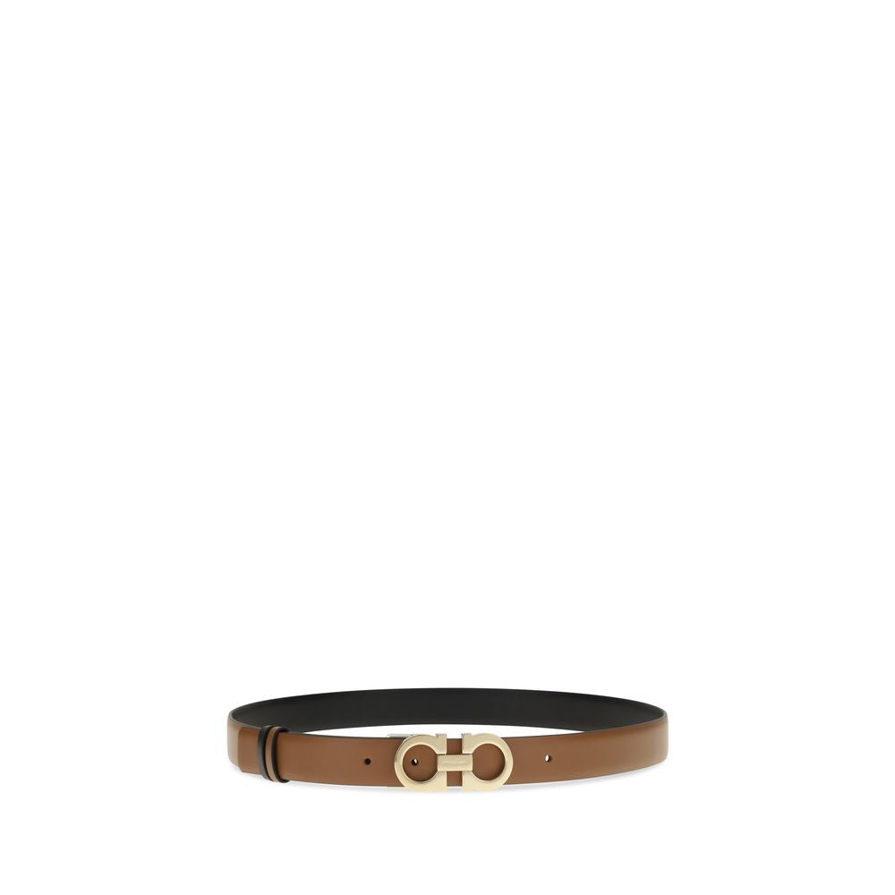 Ferragamo Brown Calf Leather Bos Taurus Regular Belt