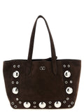 Valentino Garavani Brown Cowhide Tote Bag