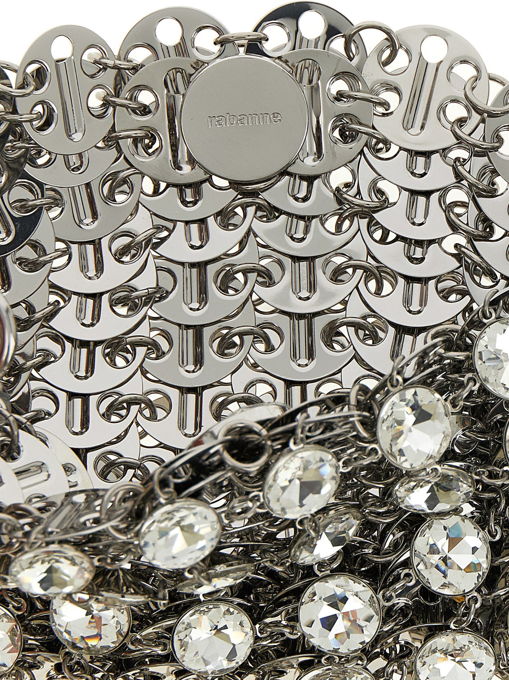 Paco Rabanne Silver Brass Shoulder Bag