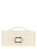 Roger Vivier White Calfskin Clutch Bag