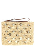 Paco Rabanne Beige Rayon Clutch Bag
