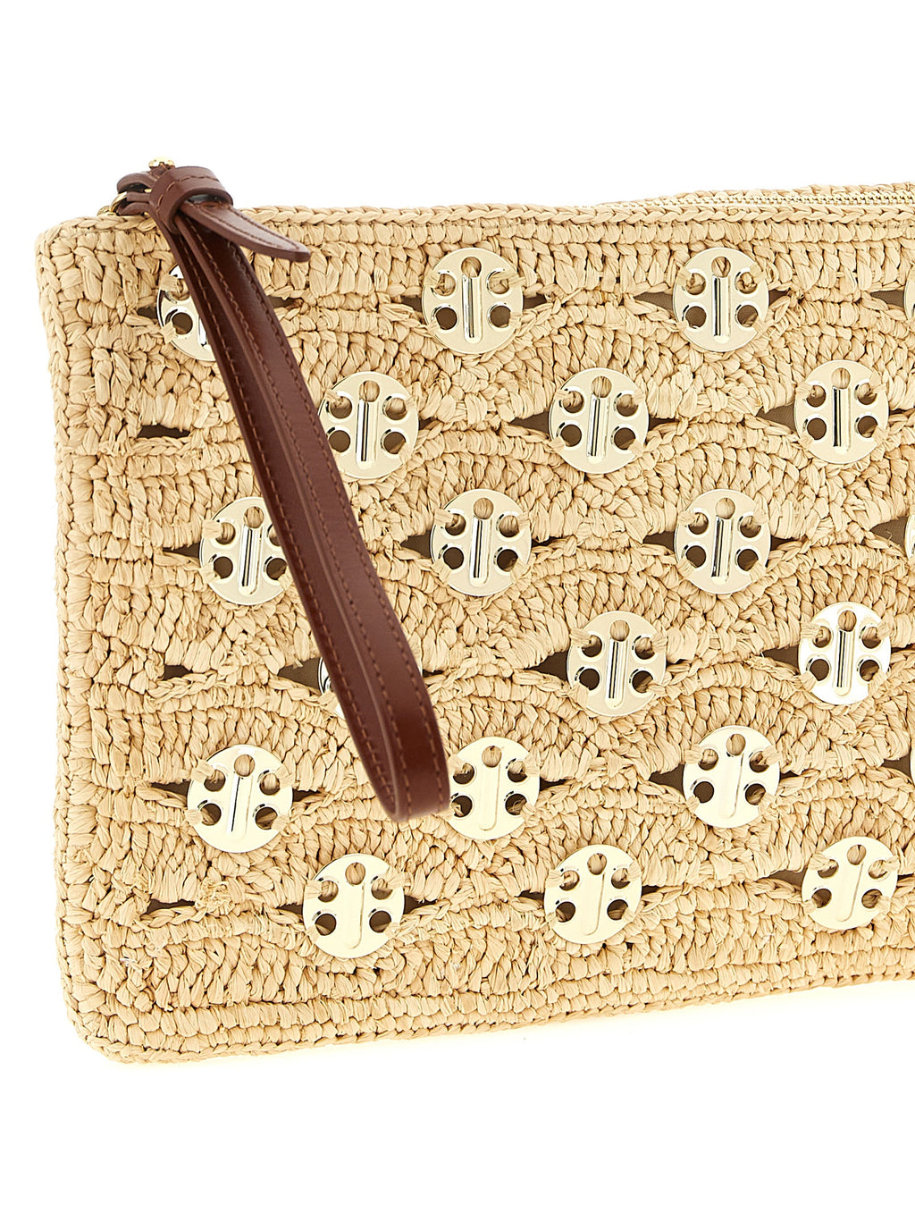 Paco Rabanne Beige Rayon Clutch Bag