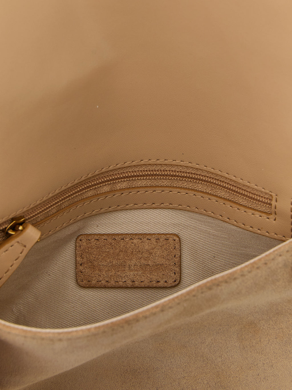PINKO Beige Lamb Leather Clutch Bag
