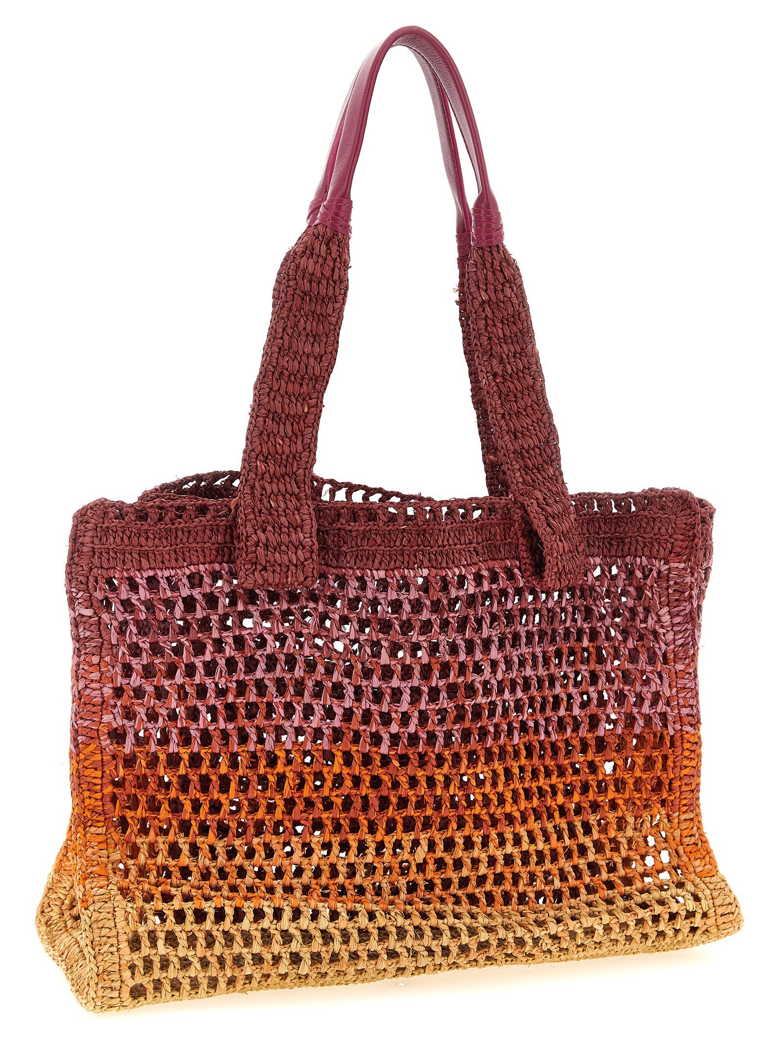 Chloé Multicolor Raffia Tote Bag