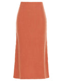 Chloé Orange Cashmere Mini Skirt