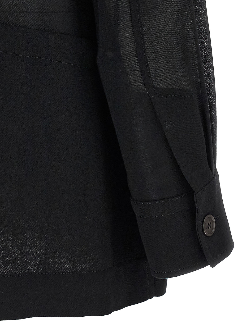 Ferragamo Black Virgin Wool Blouse