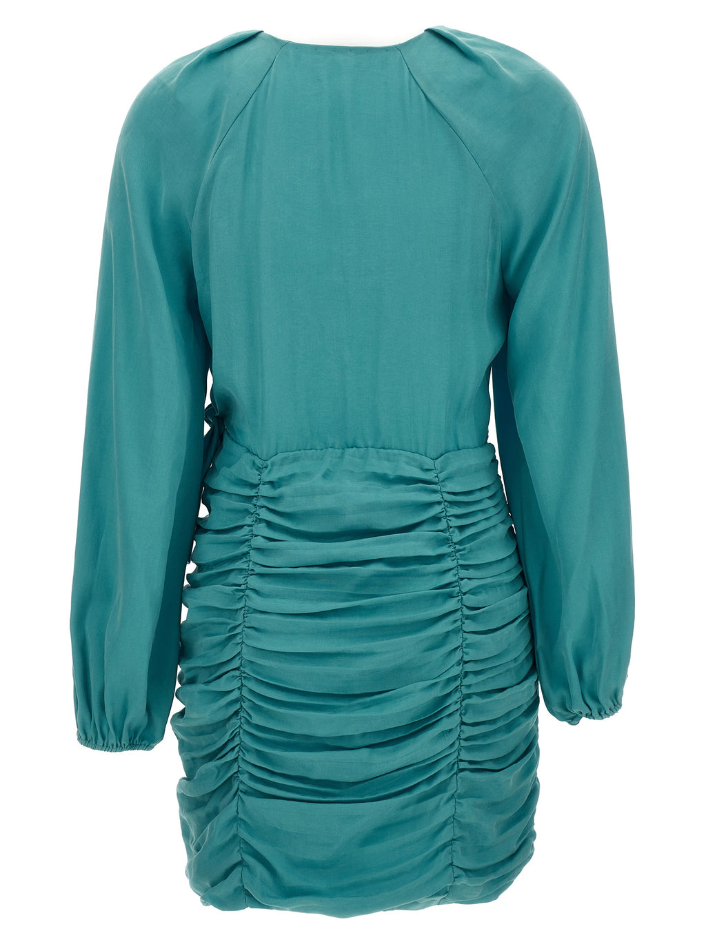 Ungaro Blue Lyocell Mini Dress