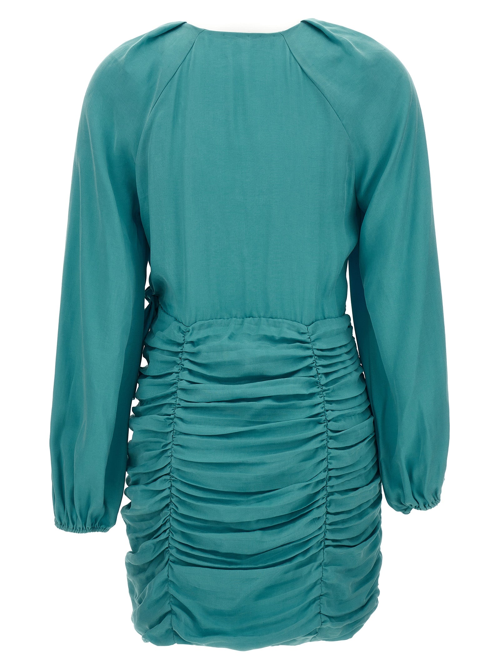 Ungaro Blue Lyocell Mini Dress