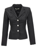 Alessandra Rich Black Wool Blazer