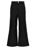 Giambattista Valli Black Polyester Flared Pants