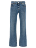 Stella McCartney Blue Cotton Cropped Jeans