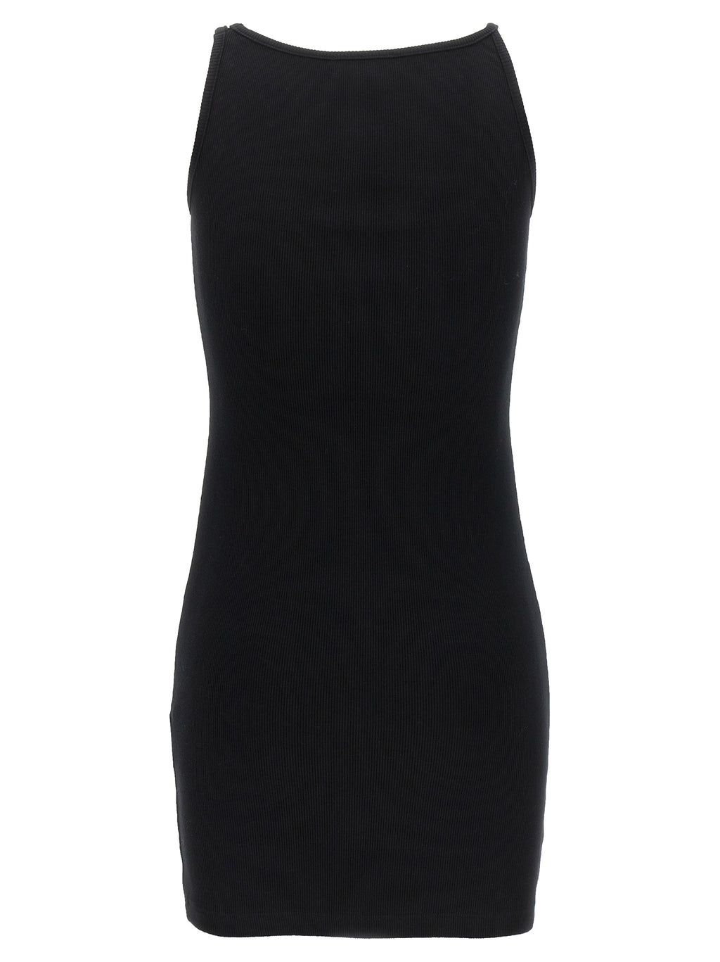 Off-White Black Cotton Short Dress