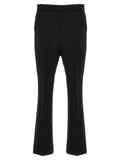 Max Mara Black Virgin Wool Cropped Pants