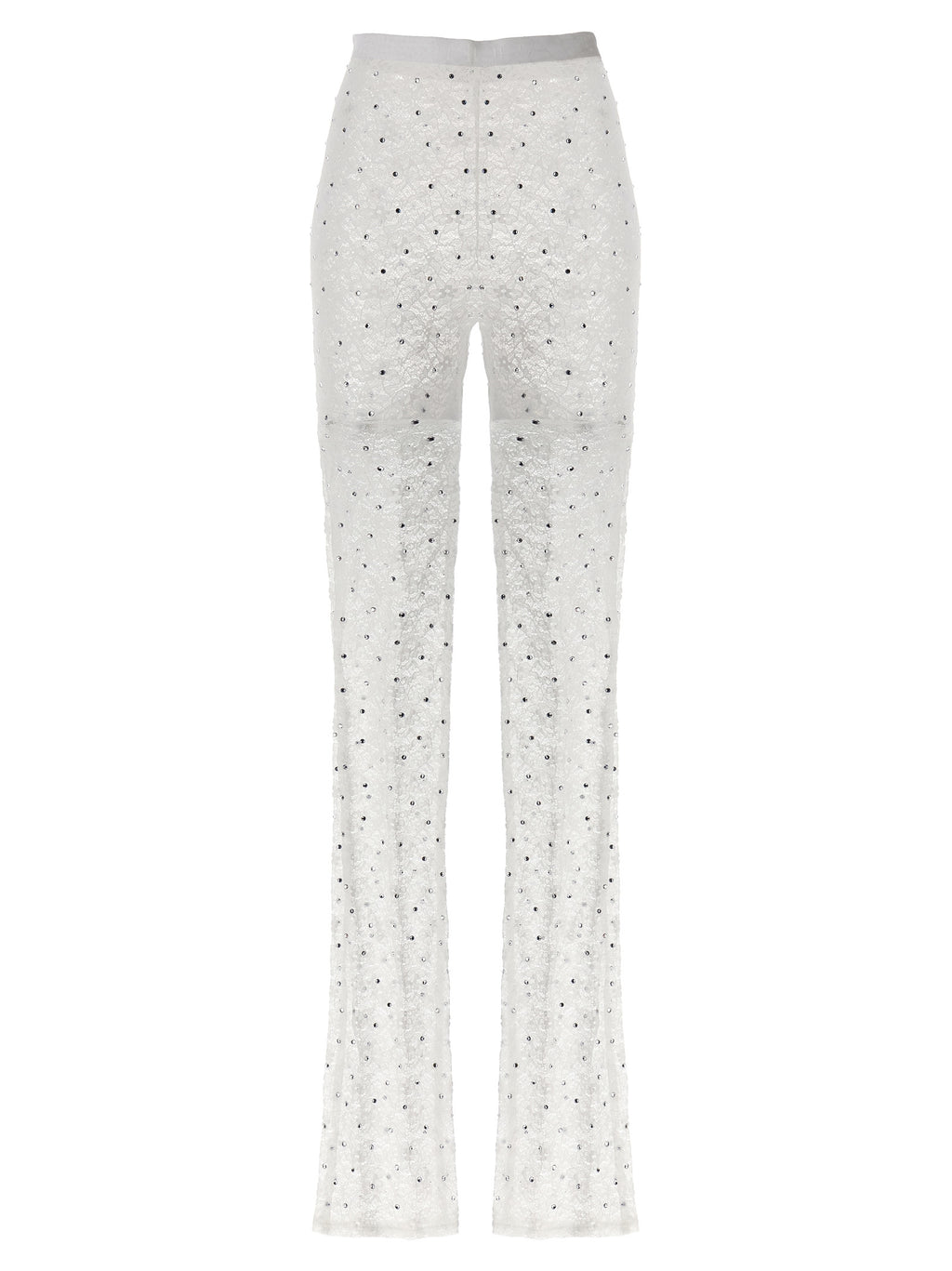 Alessandra Rich White Polyamide Leggings