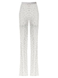 Alessandra Rich White Polyamide Leggings