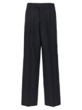 Armarium Black Cotton Casual Pants