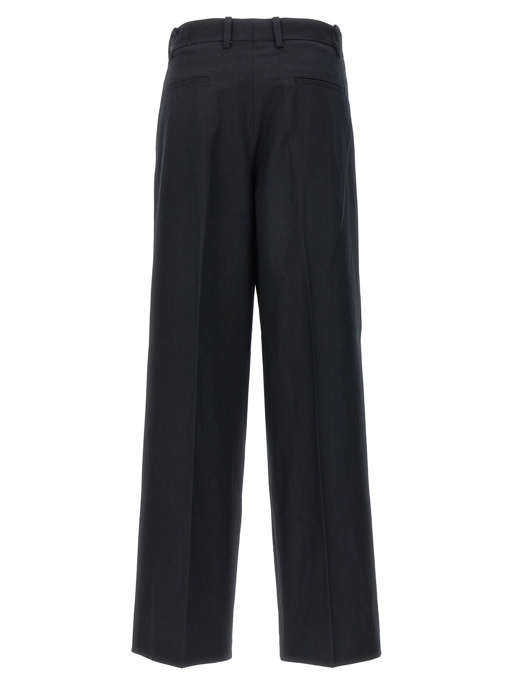 Armarium Black Cotton Casual Pants