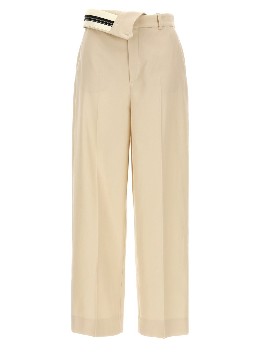 Fendi Beige Wool Casual Pants