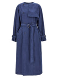 Max Mara Blue Cotton Coat