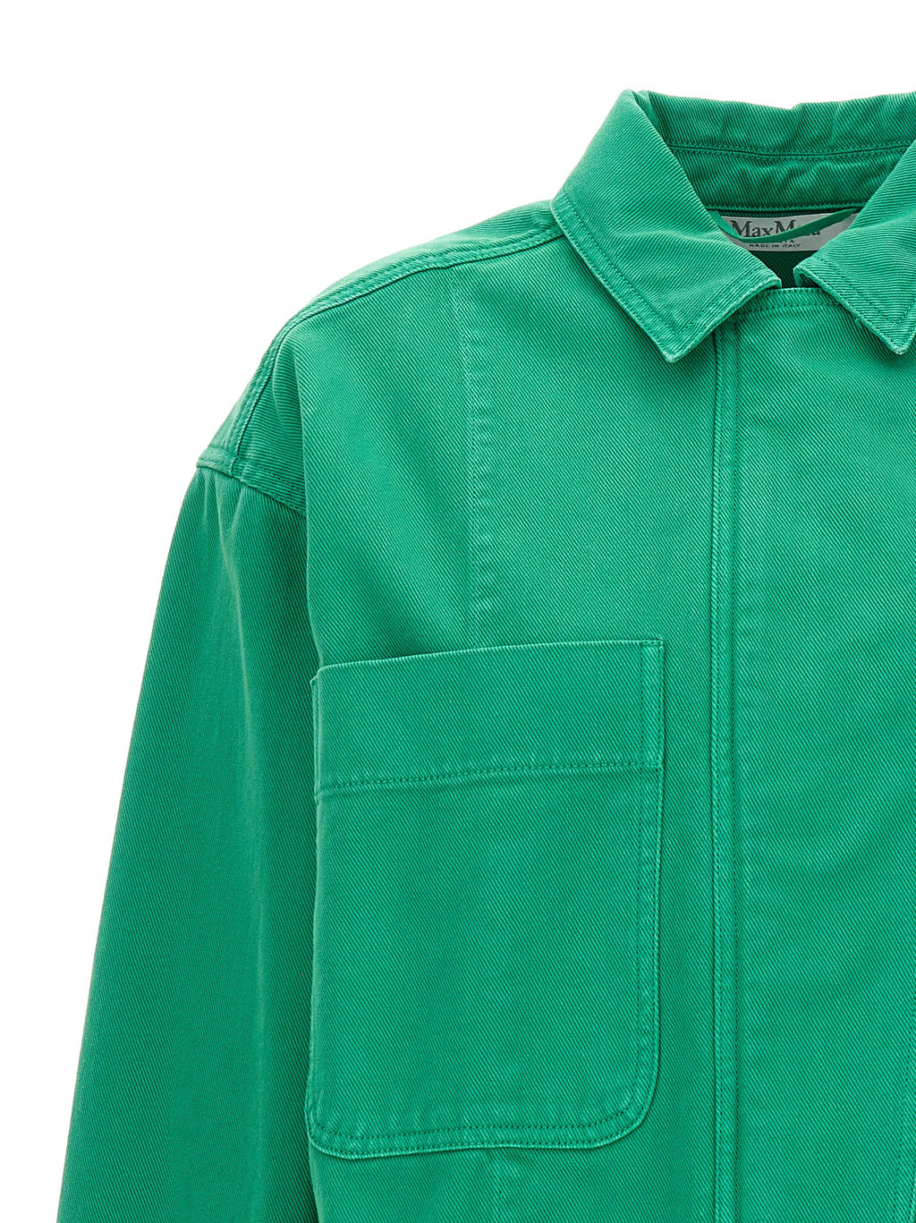 Max Mara Bicolor Cotton Full-Length Jacket